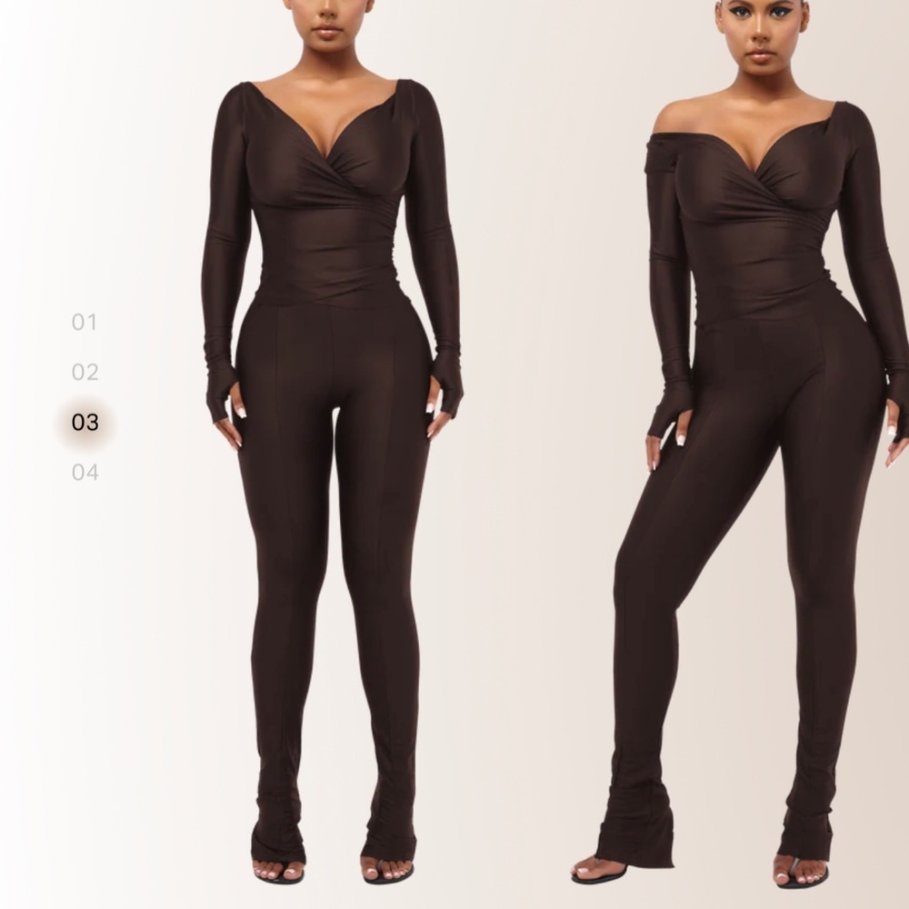 Nwot coucoo lanai set in chocolate brown